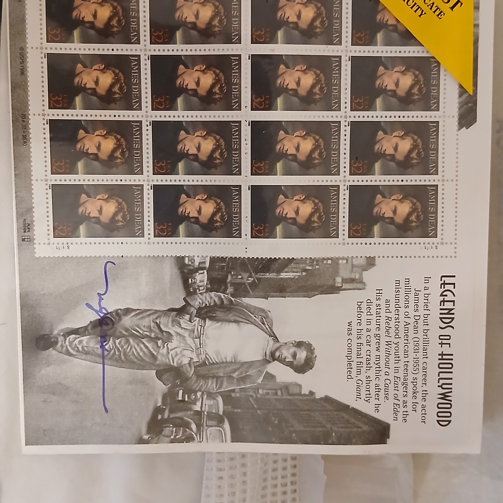 Commemerative Stamp Collections. James Dean,  Civil War,  1st Moon Landing X 2